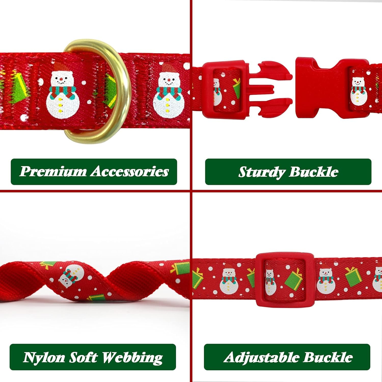 Dog Collar with Removable Bowtie Dog Collars Adjustable Dog Collar for Small Medium Large Dogs